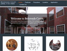 Tablet Screenshot of behrendscourt.com